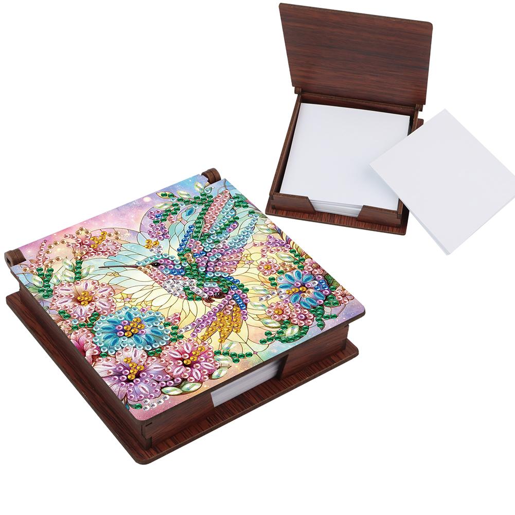 High Heels Diamond Art Note Box Contains 160 Sheets of Paper Gem Art Sticky Note Holder Gem Painting Memo Pad Holder Mosaic Kit