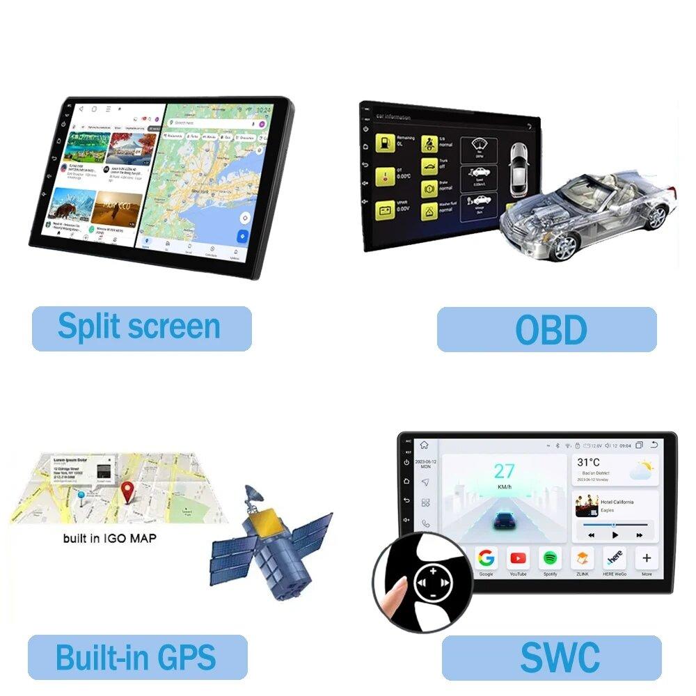 12.3 Inch Carplay Android Car For Honda Accord 8 Spirior /Acura Tsx 2009 - 2013 Multimedia no 2din DVD 4G Wifi Bluetooth Display