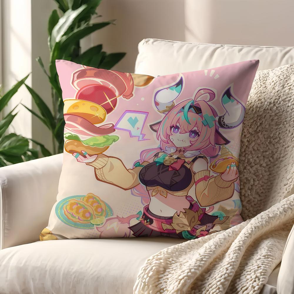 Game Varesa Genshin Impact cushion cover Pillow Cover Decoration Room Home Sofa living Office Car Nordic Simplicity