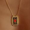 Adjustable Tarot Card Pendant Necklace Occult Tarot Card Sign Necklace Accessories for Individualized Fashion Statement