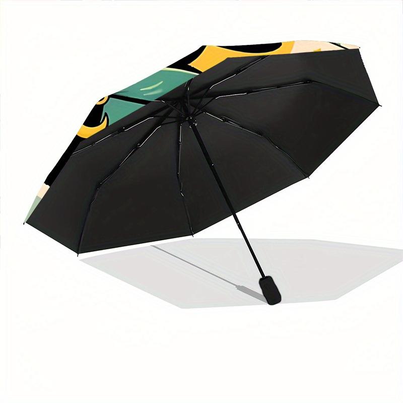 1pc Witchcraft Magic Auto Open 8-Rib Windproof Leisure Umbrella, Travel & Commuting, Suitable for All Seasons