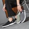 Fashion Men Loafers Ice Silk Breathable Canvas Shoes Fashion Casual Sneakers Comfort Slip-On Loafers Soft Driving Shoes Men Tennis Shoes