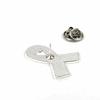 [F NODE] Simple Ribbon Pin Badge for Breast Cancer Awareness, Charity Awareness Ribbon, Environmental Protection, Transplant Medicine, Domestic