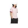 Adidas Color Block Cool Smooth Round Neck Short Sleeve T-Shirt Women T-Shirts Pink JZ4155