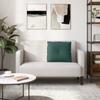 Back Cushion Dark Green 60 x 50 cm Cord Fabric