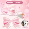 FEBSNOW Pink Bow Bathmat Rugs, Non Slip Coquette Bow Cute Aesthetic Carpet, Cute Room Decor Coquette Rug for Bathroom Bathtub Shower Bedroom and