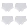 Obitsu 11 OB11 Size Outfit, Cute Lace-Up Pants for Obitsu Doll 11cm Body, White, Set of 4