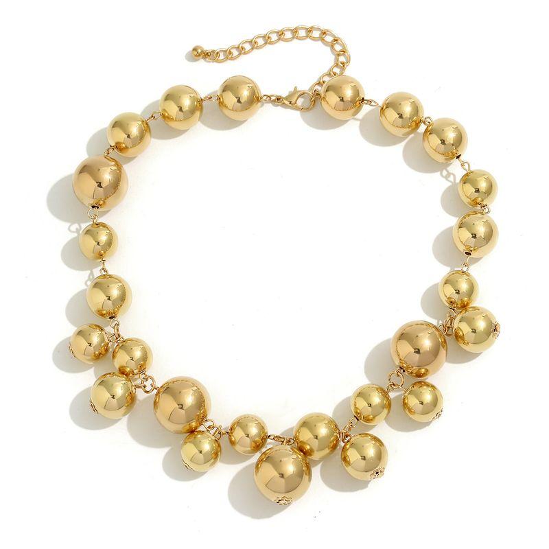 

Fashion Women Chocker Spring/Summer Clavicle Chain Big Beads Ccb Model Gold