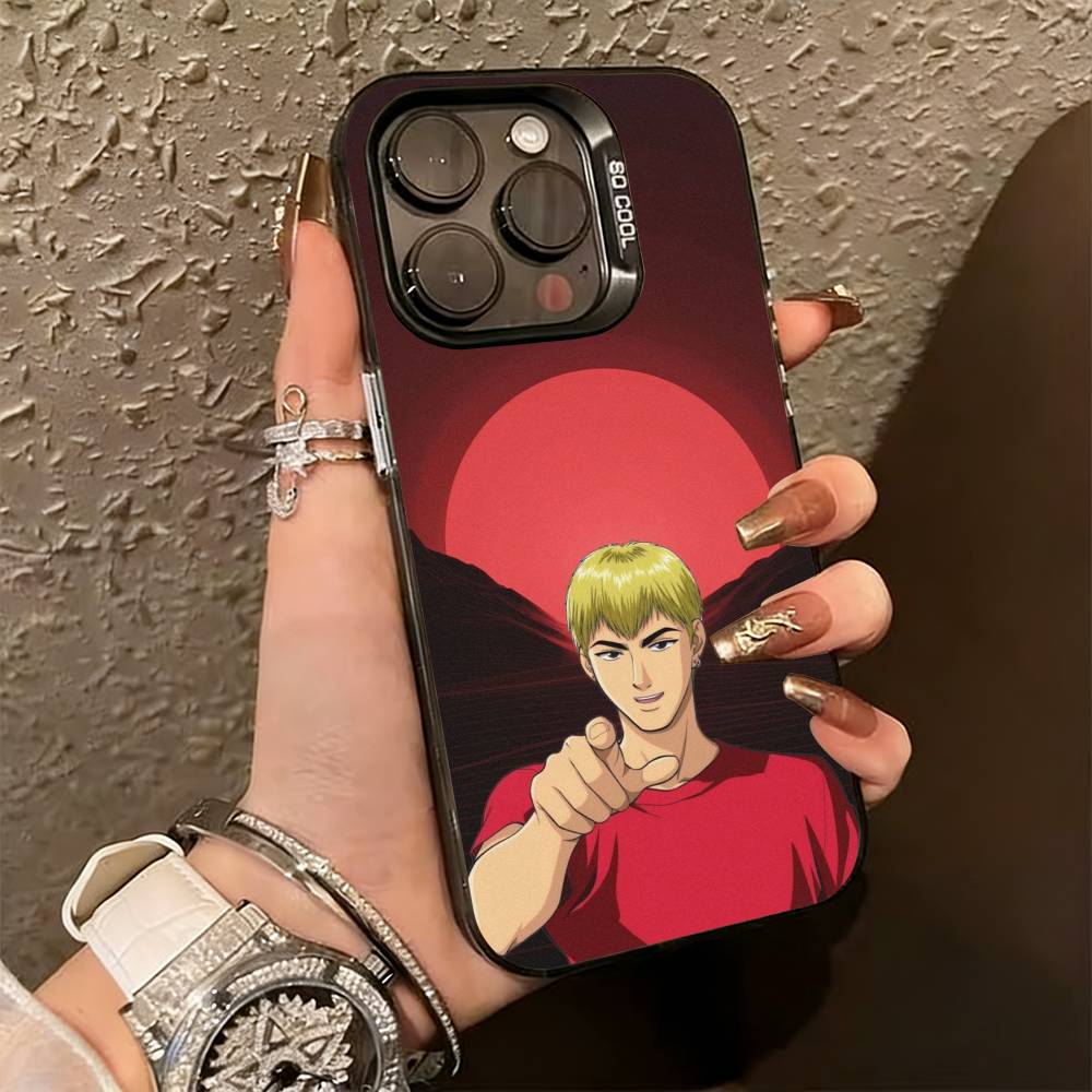 GTO Great Teacher Onizuka Phone Case For iPhone 17,16,15,14,13,12,11 Plus,Pro Max,XS,Colorful Silver Black Cover