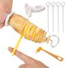6pcs Stainless Steel Plastic Rotate Potato Slicer Twisted Potato Spiral Slice Cutter Creative Vegetable Tool Kitchen Gadgets Set