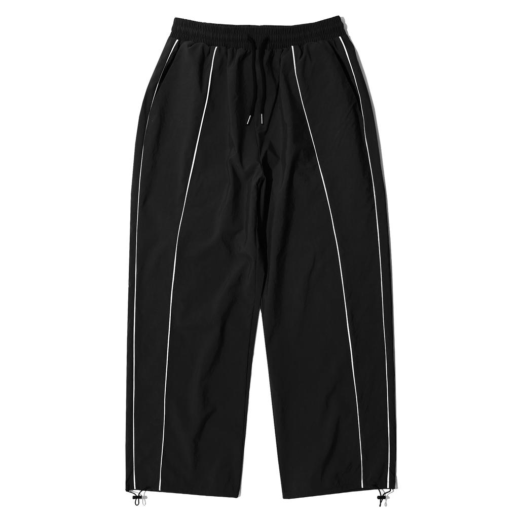 GRAYBLVD Bastu Piping Track Pants (Black)