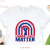 Labor Lives Matter T Shirt Rainbow Day Rights Awareness Unisexs Gift Patriotic Workers Vintage Designer Clothes Slightly
