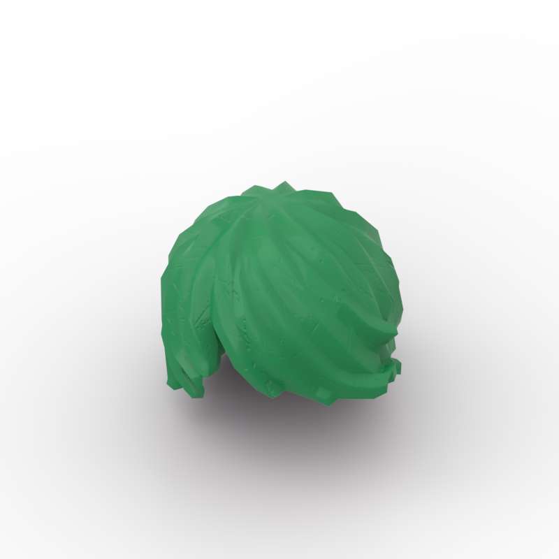 Non-Toxic Moc 10Pcs Mini Wig 87991 Building Blocks Set Bricks No.6 Children Short Hair 18226 Part Compatible Particle Diy Toy For Children Gift