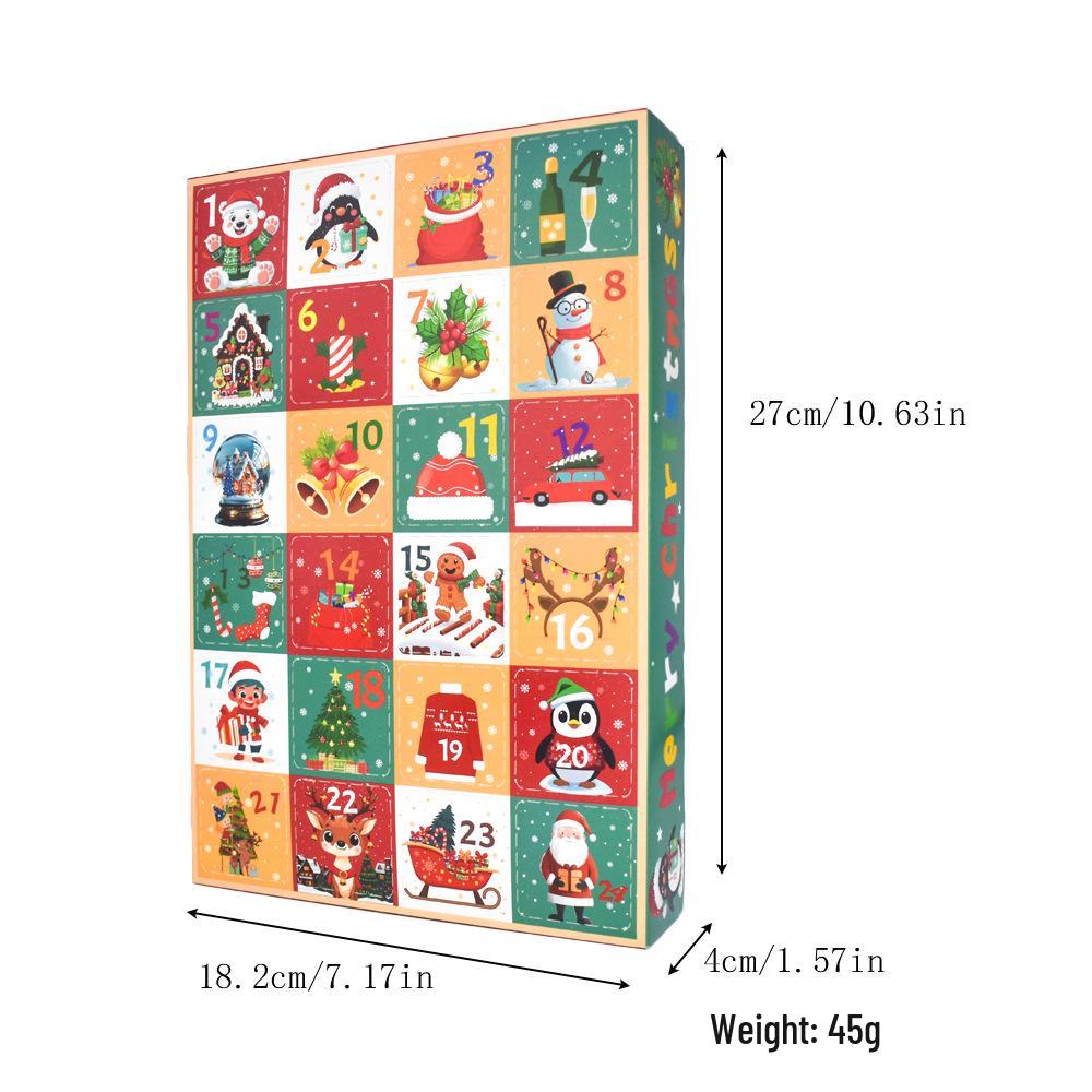 In Stock: 24-Grid Colorful Poke-a-Dot Christmas Surprise Box for Kids