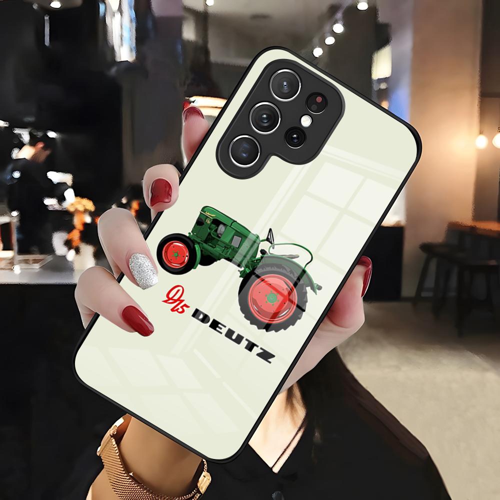 

TRACTORS-D-DeutzES Phone Case For Samsung S26 S25 Edge Ultra 24 23 22 21 Ultra Plus Fe A55 56 15 4G 5G Glass Cover Galaxy S25