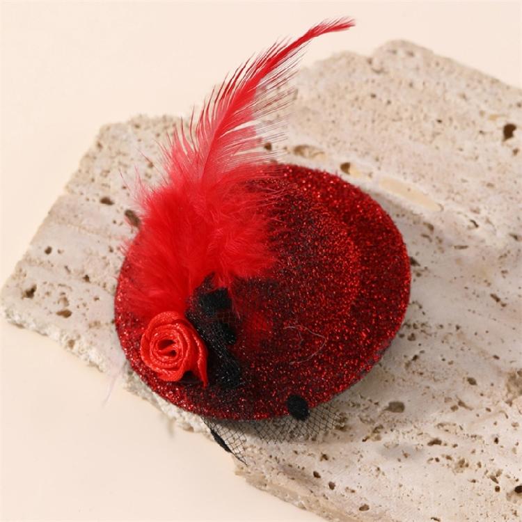 Mini Fascinator Hut Haarspange Mädchen Viktorianisches Themenparty Kostüm Haarnadel Haarschmuck Modische Haarteile