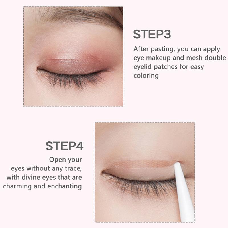 36Pcs/Sheet Double Eyelids Stickers Invisible Waterproof Eyelid Patch Self Adhesive Olive Eyelid Lifting Strip Woman Makeup Tool