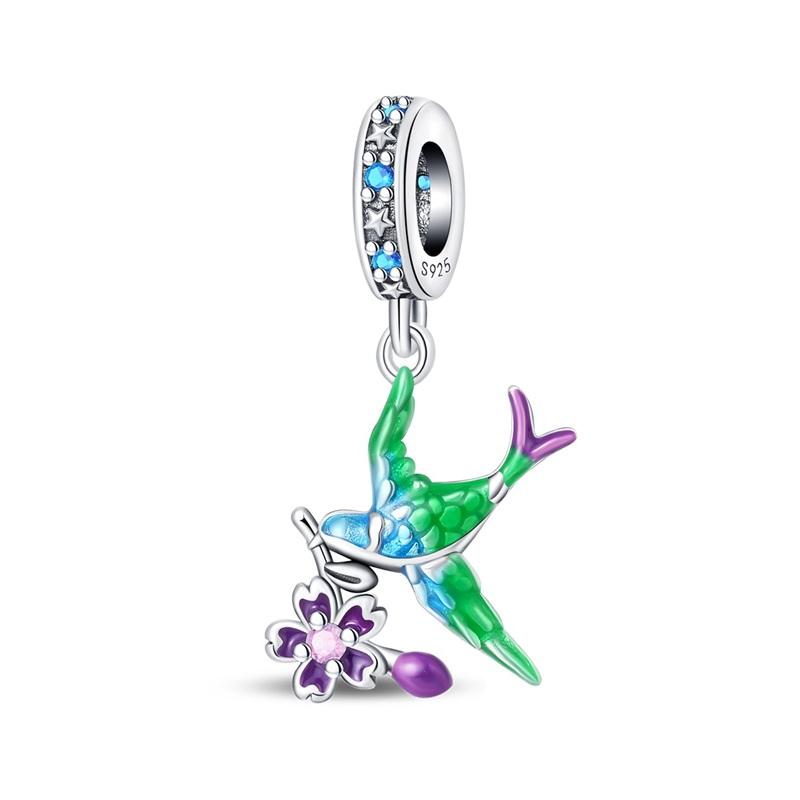 Charms Copper Spring Theme Series Beads And Pendants 3Mm Original Bracelet Necklace Women Luxury Exquisite Diy Jewelry Gift