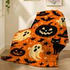 Cozy Halloween Throw 240G Flannel Blanket, Suitable For Sofas, Beds, Offices,  Exquisite Gift Blankets