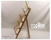 Solid Wood Folding Sewing Thread Rack - Large Spool Holder, Wall-Mounted or Desktop, Available in 4 Styles