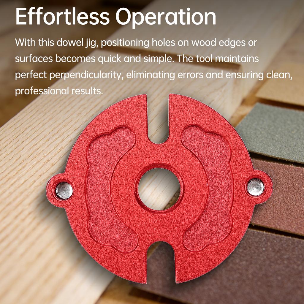 Drill Guide Locator Self Centering Doweling Jig, Dowel Jig Drill Guide Woodworking Tool, Precision Drilling, Aluminum
