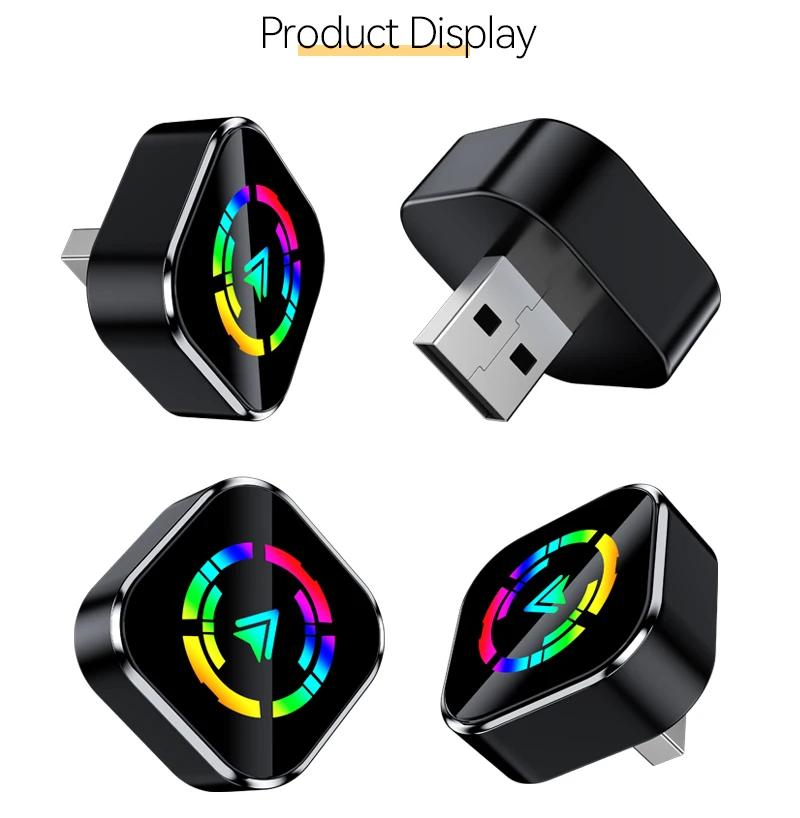 2025 NEU Kabelloser CarPlay Adapter Android Auto 2in 1 Smart Dongle WIFI Für iPhone Android Handy Für Volvo Benz Mg Kia Chery VW