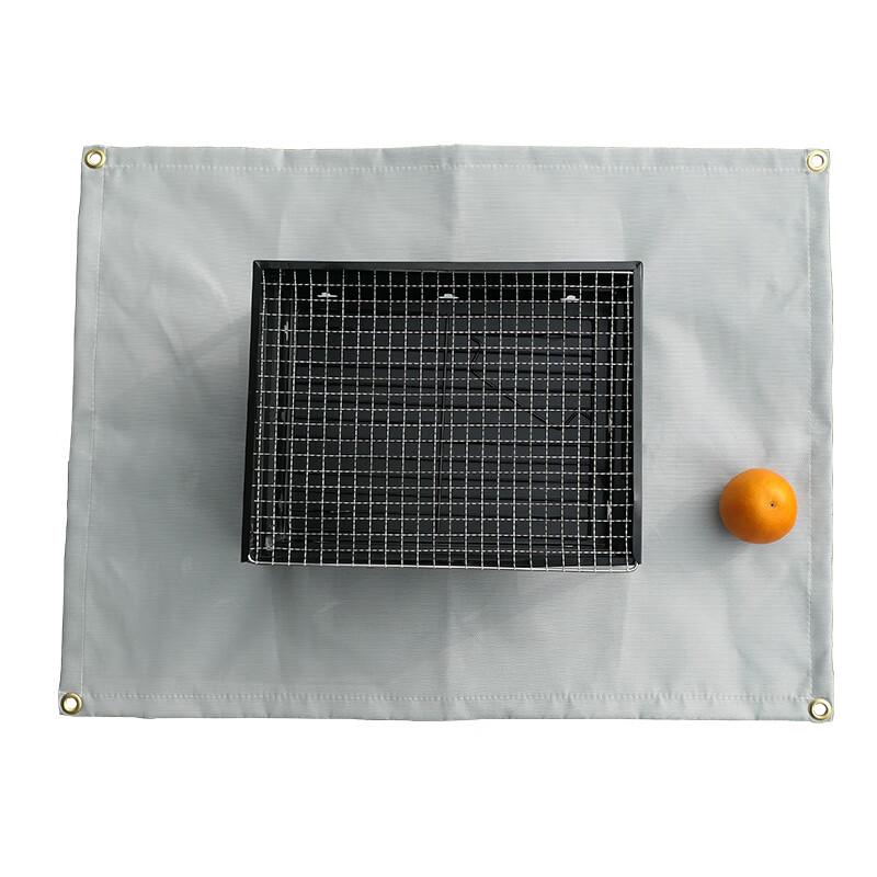 Silicone Coated Fiberglass Fire Pit Mat 80x80 cm