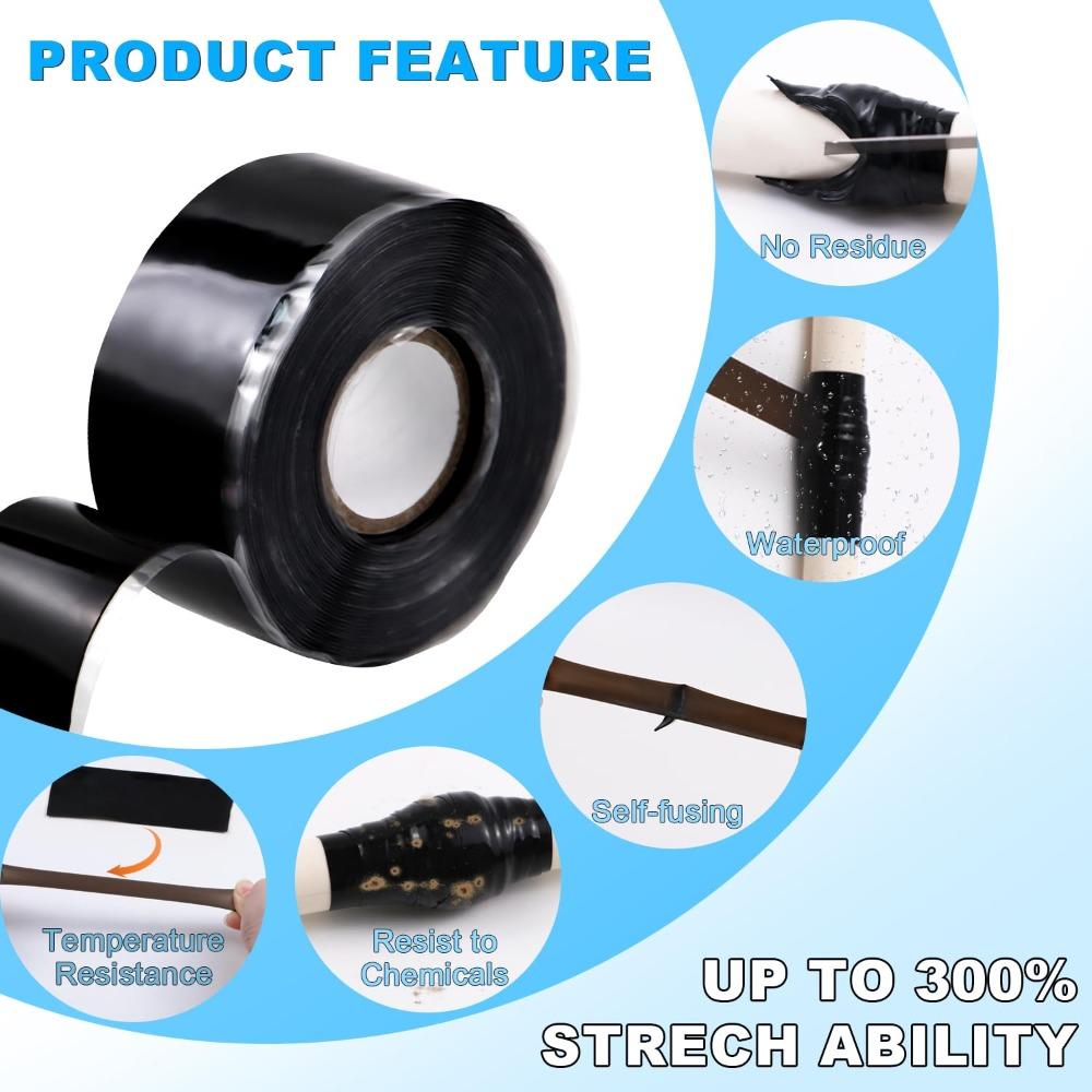 Waterproof Tape Silicone Rubber Self Adhesive Insulating Tape Multi Purpose Emergency Wire Hose Strong Repairing Tape