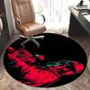 Skull Soldier,Future Warrior Chair Mat Round Rug Office Carpet, Non Slip, Suitable for Living Rooms, Bedrooms Decor 1205554a