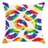 Rainbow - Themed Love and Kisses PillowcasesLiving Room Sofa Cushion Cover, Soft and Comfortable, Bedroom Room Decoration