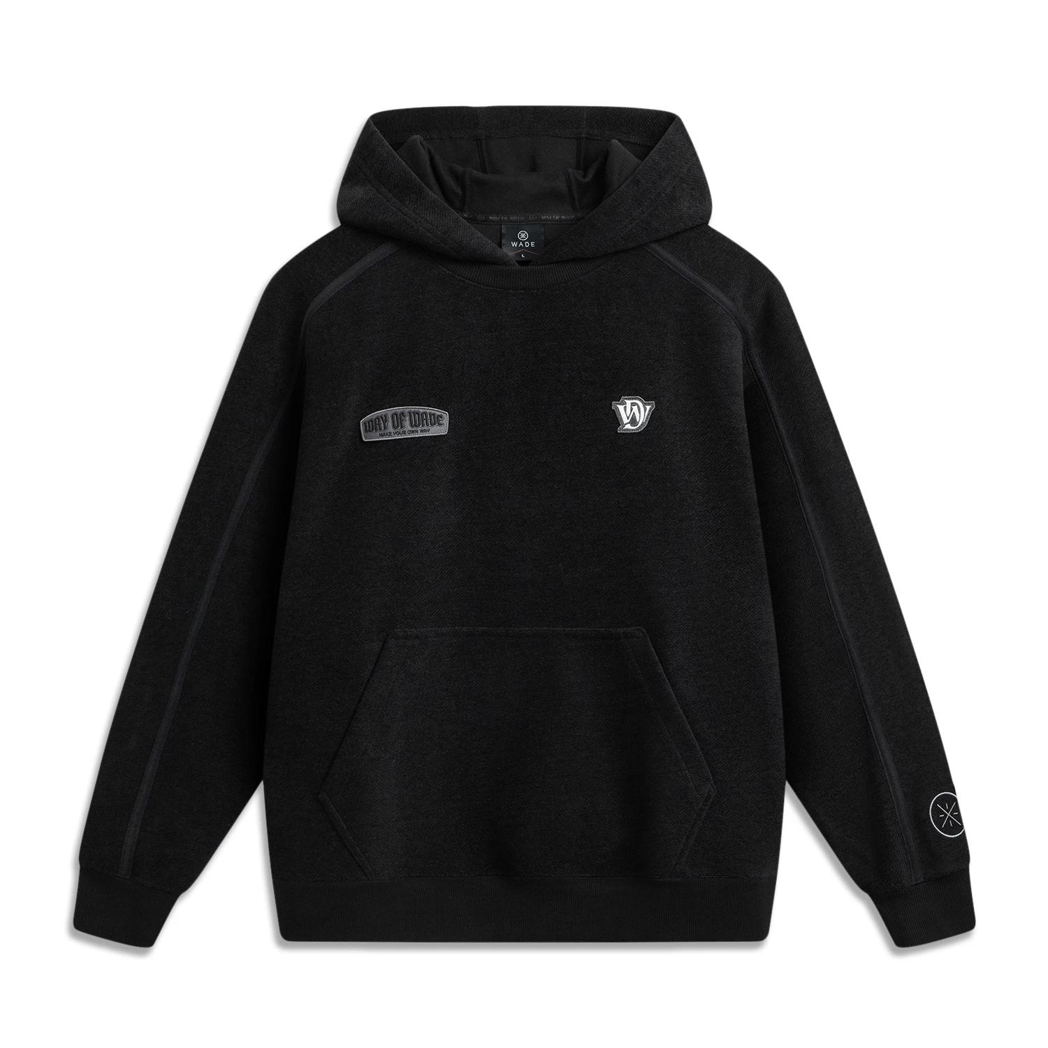 

Li Ning Серия Уэйда Буквенный Худи Мягкий Дышащий Универсальный Свободный Свитшот Мужской свитшот AWDV729-1 M