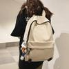 Schoolbag female Korean version high school college student backpack large capacity versatile ins wind black men travel computer backpack