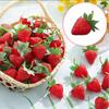 10-20 Stück Künstliche Erdbeeren PVC-Erdbeeren Lebensechte Obst-Fotografie-Requisite Heim-Küchenschrank-Dekoration Party-Dekoration