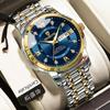 BINBOND Luxury Men Quartz Watch Waterproof Date Week Luminous Wristwatch Stainless Steel Men's Watches Male Clock Sports Reloj