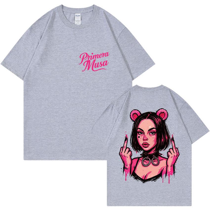 Pop Summer Rapper Omar Courtz Primera Musa Manga Tide Men's Round-neck T-shirt Aesthetic Hip-hop Oversized Casual T-shirt