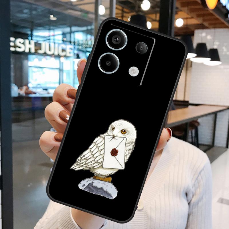 Owl Watercolor Animal Cover For Xiaomi Redmi Note 13 Pro 12 11 9 10 Pro 9S 10S 11S 12S Redmi 12 10C 12C 13C Case