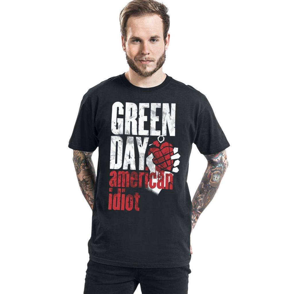 Hot Green Day Graphic Cotton Tshirt Unisex Summer Short Sleeve Fashion Brand Tee Luxury Casual Vintage Tees