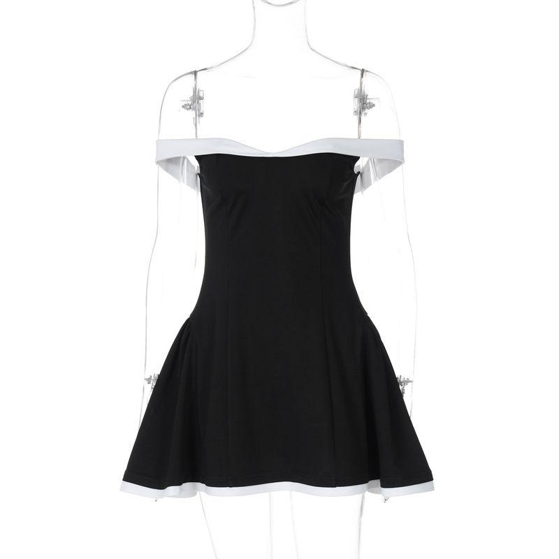 European and American Women Clothes 2024 Autumn and Winter New Fashion Sexy Tube Top Niche Guest Dresses Slim Fit Sheath A Word Dress