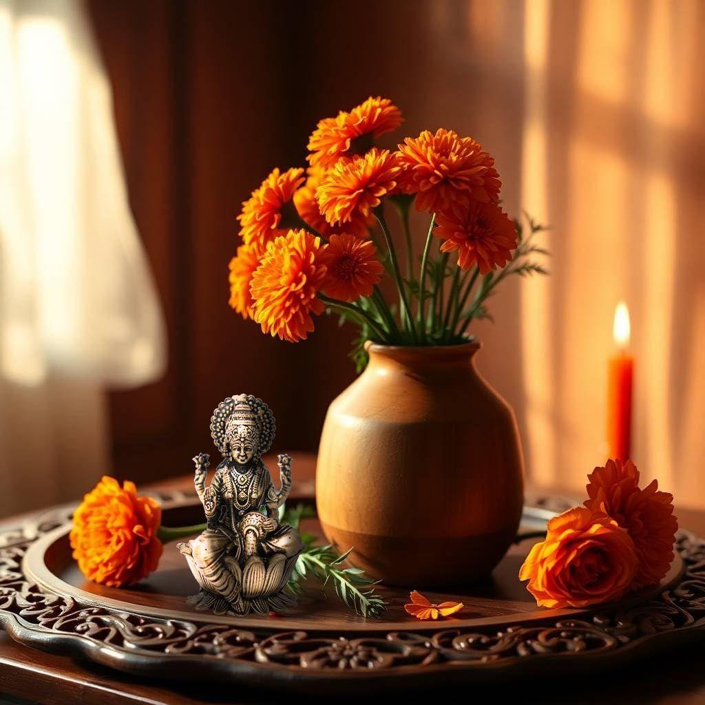 Pure Brass God Idol's | 2 Inch | Small Idols for Pooja Room - Home Decor | Car | House Warming Gifts | Decoration Items (Ganpati & Laxmi Devi)
