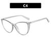 Large frame cat eye retro glasses frame anti-blue light Internet celebrity large frame glasses frame can be equipped with myopia plain flat glasses