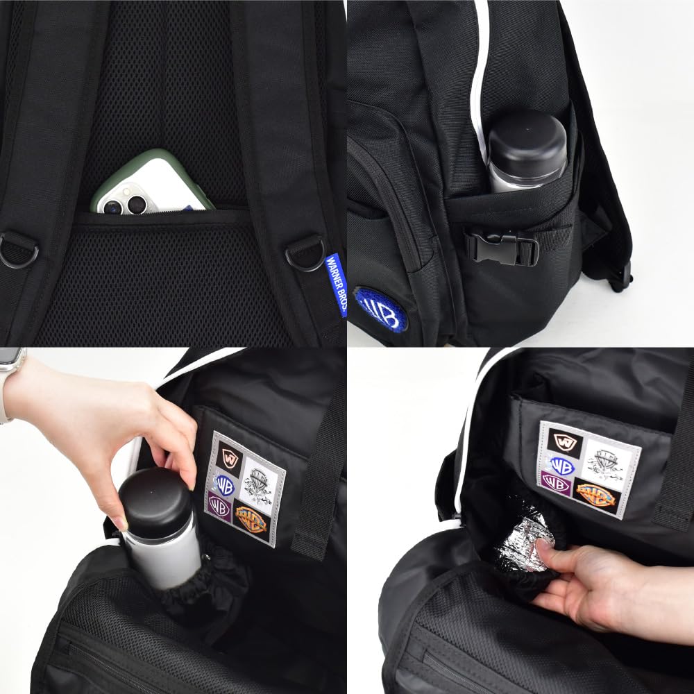 Warner Bros. Rucksack Schwarz mit WB Logo MWB-047