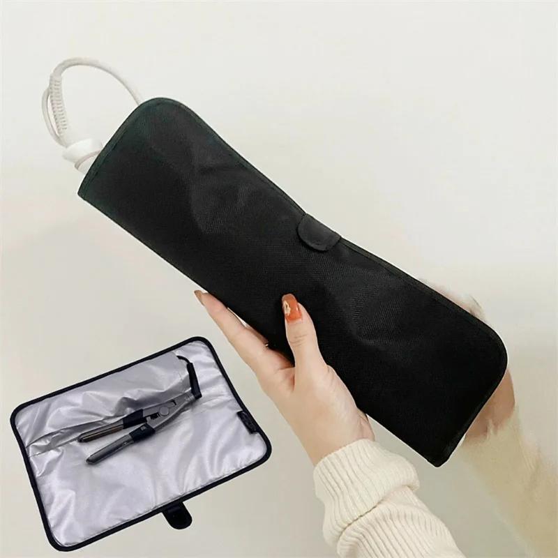 Waterproof Curling Iron Storage Bag Travel Case With Heat Resistant Layer For Makeup Professional Hairdresser Travel Use