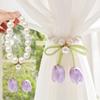 Tulip-Shaped Tulip Curtain Straps Magnetic Curtain Buckle Creative Drapery Holders  Home Decor