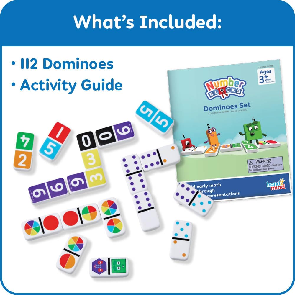 Numberblocks Domino 112 Number Math Educational Authentic Set, Pieces, Play, Toy, Toy, 96926,
