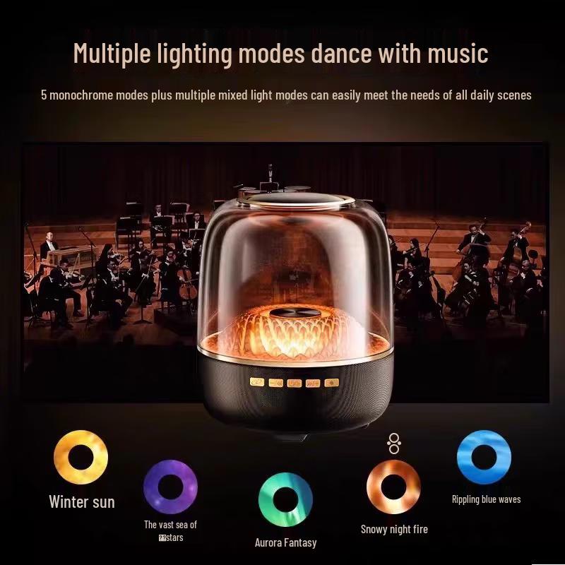 Sayrelances SD-56 Glazed Desktop Bluetooth Speaker CN Plug (adapter Included) (CN Version)