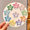 10Pcs 3cm Children Cute Colorful Star Shape BB Hair Clips Kids Headwear Girls Lovely Hairpins DIY Hair Accessories