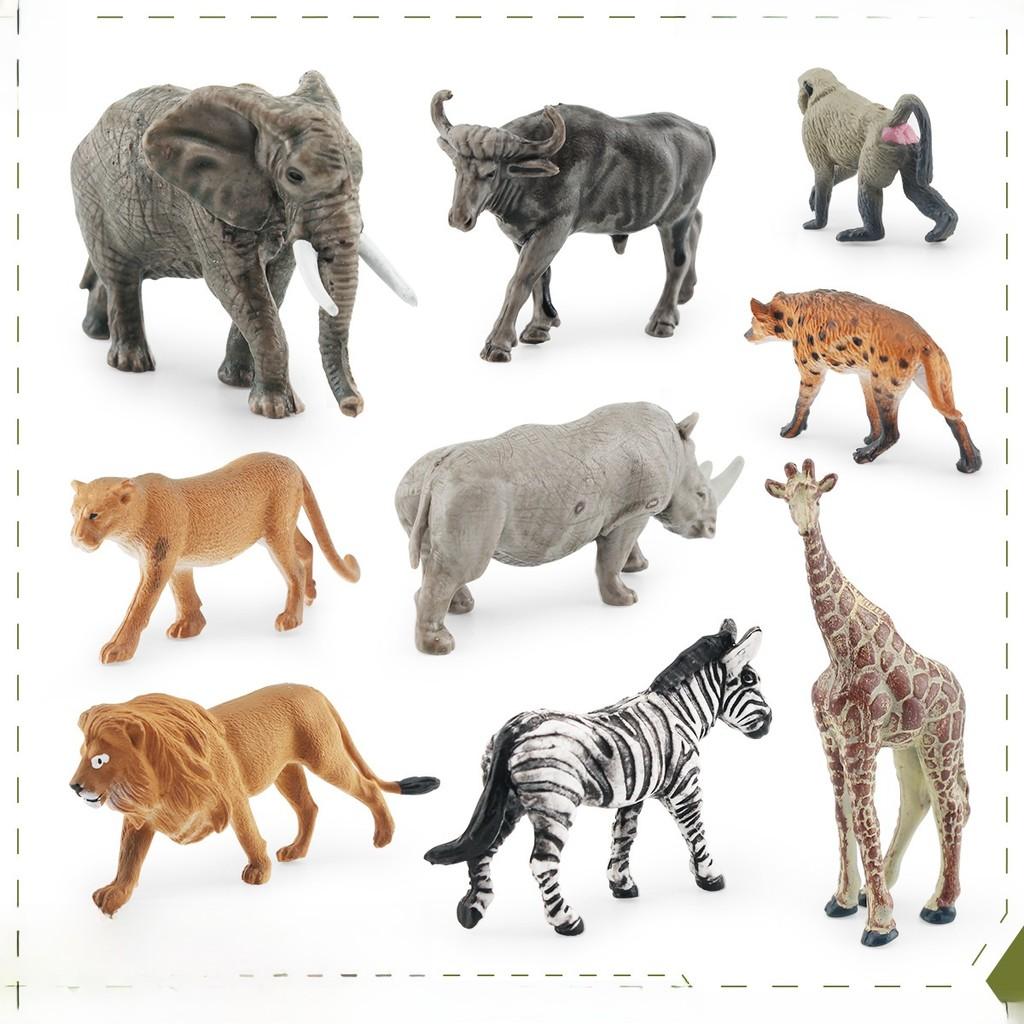 South Africa Wildlife Pvc Figurines With Detailed Zebra Lion Animal Replicas For Home Decor