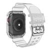 Replacement Watchband TPU Adjust Size Prevent Fading Simple Style Watch Strap for Iwatch Transparent for 38 40 41mm