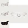 Elegant Pu Waist Belt For Ladies With Alloy Round Closure For Daily Use