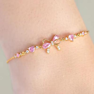 Schleife Zirkon Armband Freundschaftsarmbänder Geschenk Schmuck für Frauen